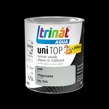 Trinát TRINÁT AQUA UNITOP MATT ZOMÁNCFESTÉK 0,75L, 7035 VILÁGOSSZÜRKE zománcfesték