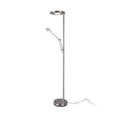 Trio Barrie matt nikkel LED állólámpa (TRI-424210307) LED 2 izzós IP20 világítás