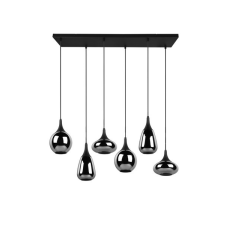 Trio Lumina króm-fekete függesztett lámpa (TRI-317000632) E14 6 izzós IP20 világítás