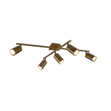 Trio Marley mennyezeti lámpa régi sárgaréz GU10 5 izzós világítás