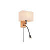 Trio Nilam natúr-fekete falikar (TRI-212870236) E27+LED 1 izzós IP20