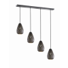 Trio Onyx antracit-arany függesztett lámpa (TRI-301300442) E27 4 izzós IP20