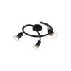 Trio Paris fekete mennyezeti spotlámpa (TRI-R80913932) GU10 3 izzós IP20
