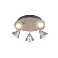 Trio Romeo matt nikkel LED mennyezeti lámpa (TRI-637010507) LED 5 izzós IP20 világítás