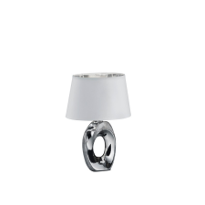 Trio Taba ezüst-fehér asztali lámpa (TRI-R50511089) E14 1 izzós IP20 világítás