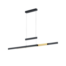 Trio Trajan függeszték matt fekete, arany LED 5300lm 2700-5000K világítás