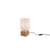 Trio Woody natúr-fehér asztali lámpa (TRI-R50171030) E14 1 izzós IP20