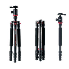 Triopo GT-2809 Carbon Fiber Szénszálas Tripod +Q2 Gömbfej (152cm Állvány) - Fekete tripod