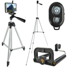 Tripod állvány távirányítóval, szelfi állvány tripod
