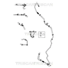 TRISCAN hidraulikus cső, kormányzás 8516 43005 autóalkatrész