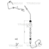 TRISCAN hidraulikus cső, kormányzás TRISCAN 8516 16015