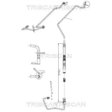 TRISCAN hidraulikus cső, kormányzás TRISCAN 8516 16018 autóalkatrész