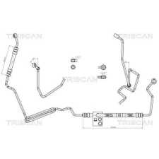 TRISCAN hidraulikus cső, kormányzás TRISCAN 8516 29005 autóalkatrész