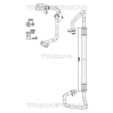 TRISCAN kis-/nagynyomású cső, klímaberendezés 9010 25034 autóalkatrész