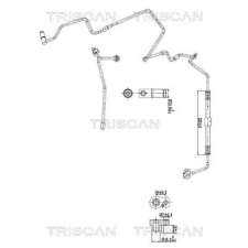 TRISCAN kis-/nagynyomású cső, klímaberendezés 9010 29019 autóalkatrész