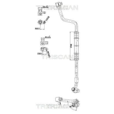 TRISCAN kis-/nagynyomású cső, klímaberendezés TRISCAN 9010 11005 autóalkatrész