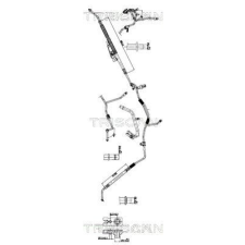 TRISCAN kis-/nagynyomású cső, klímaberendezés TRISCAN 9010 15001 autóalkatrész