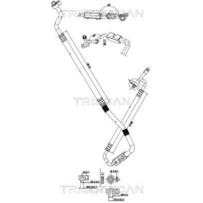 TRISCAN kis-/nagynyomású cső, klímaberendezés TRISCAN 9010 16014 autóalkatrész
