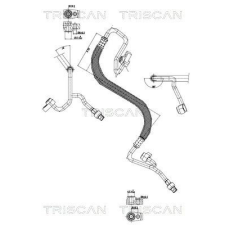 TRISCAN kis-/nagynyomású cső, klímaberendezés TRISCAN 9010 16060 autóalkatrész