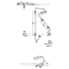 TRISCAN kis-/nagynyomású cső, klímaberendezés TRISCAN 9010 16063 autóalkatrész