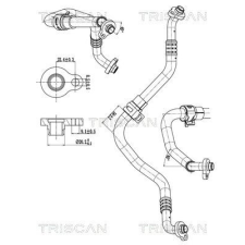 TRISCAN kis-/nagynyomású cső, klímaberendezés TRISCAN 9010 27001 autóalkatrész