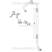 TRISCAN kis-/nagynyomású cső, klímaberendezés TRISCAN 9010 28033 autóalkatrész