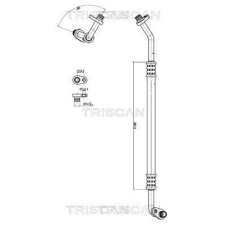 TRISCAN kis-/nagynyomású cső, klímaberendezés TRISCAN 9010 28053 autóalkatrész