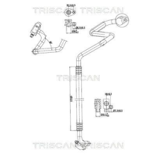 TRISCAN kis-/nagynyomású cső, klímaberendezés TRISCAN 9010 28083 autóalkatrész