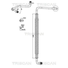 TRISCAN kis-/nagynyomású cső, klímaberendezés TRISCAN 9010 28100 autóalkatrész