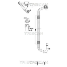 TRISCAN kis-/nagynyomású cső, klímaberendezés TRISCAN 9010 29022 autóalkatrész