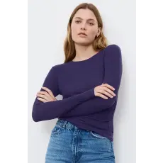 TRIUMPH Beauty Layers póló, lila, hosszú ujjú M