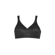 TRIUMPH Merevítő nélküliek ELEGANT COTTON Fekete 90D melltartó