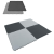 Trix Puzzle Tatami Torna Szönyeg Elem 100 X 100 X 4 cm védőszegéllyel szürke/fekete