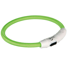 Trixie 12701 vil.gyűrű USB csatl. green  M-L 45 cm/7mm nyakörv, póráz, hám kutyáknak