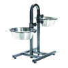 Trixie 2497 Dog Bar dupla fémtál állvánnyal, 2x2,8L/24cm
