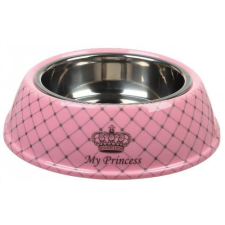 Trixie 25221 tál mancsmintás kerámia 0,8l/16cm, pink kutyatál