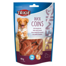 Trixie 31587 Premio Duck Coins, 80g jutalomfalat kutyáknak