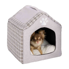  TRixie 36352 Silas Plüss barlang szürke/krém 40x45x40cm szállítóbox, fekhely kutyáknak