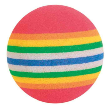 Trixie 4097 cicajáték rainbow labda 4 cm 4 db-os játék macskáknak