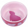 Trixie 60732 kerámia tál tengerimalac 250ml/11 cm fehér/piros