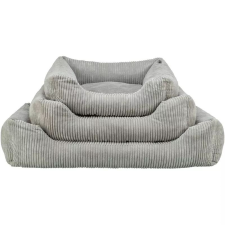 Trixie Ágy Jonna Vital, Kordbársony Plüss, Szögletes, 80x60cm, Szürke szállítóbox, fekhely kutyáknak
