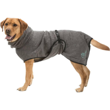 Trixie Bathrobe "M" - fűrdőköpeny (szürke,frottír) kutyák részére (50cm) kutyaruha