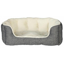 Trixie Bed Davin - szögletes, peremes ágy (szürke/krém) kisállatok részére (60x45cm) szállítóbox, fekhely macskáknak