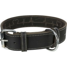 Trixie Bőr Nyakörv L-XL 55-65CM/40MM Fekete 18987 nyakörv, póráz, hám kutyáknak