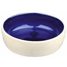 Trixie Ceramic Bowl - kerámia tál (fehér, kék) macskák részére (0,3l /Ø13cm) macskaeledel