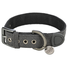 Trixie Citystyle - nyakörv- pamutból (fekete) kutyák részére (XS-S:25-32m/25mm) nyakörv, póráz, hám kutyáknak