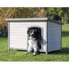 Trixie Classic Dog Kennel - kutyaház (szürke) féltetős (L) 116x82x79cm kutyafelszerelés