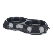  Trixie Double Bowl – Műanyag duplatál (vegyes színekben) macskák részére (0,2l /Ø11cm) macskatál