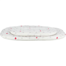 Trixie Fekhely Xmas Nivia Ovális 98x62cm, Krém szállítóbox, fekhely kutyáknak
