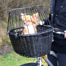 Trixie fonott szállítókosár kerékpárra kutyáknak szállítóbox, fekhely kutyáknak
